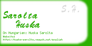 sarolta huska business card